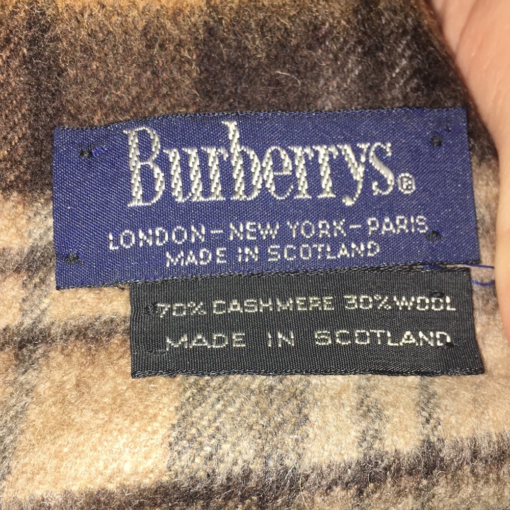 Vintage Burberry’s Plain Scarf Made in Scotland